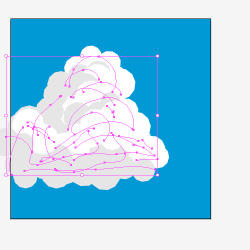 Illustratorで超簡単に本格的な入道雲を描くチュートリアル