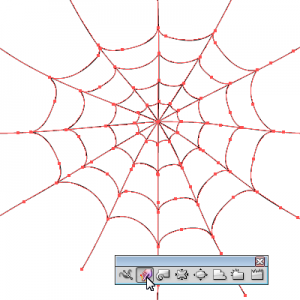 Illustrator ３分でクモの巣を描くチュートリアル ハロウィン