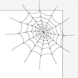 Illustrator ３分でクモの巣を描くチュートリアル ハロウィン ゴスロリ系イラストに