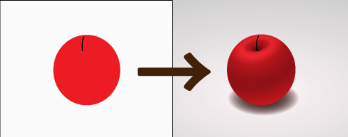 Illustrator 簡単３ステップで立体的感のあるイラストを描く
